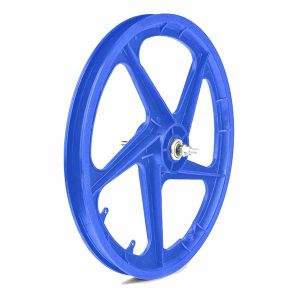 RUEDA DELANTERA PLASTICO BMX, COLOR AZUL 20″